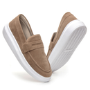 Mocassim Masculino Sola Alta Loafer Derby em Camurça