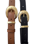 Cinto feminino COURO LEGÍTIMO largura 2,8cm fivela premium