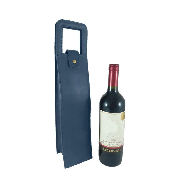 Porta Vinho em Couro Legítimo